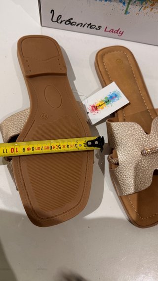Sandalias doradas talla 41