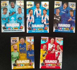 5 Cartas Panini Adrenalyn XL ¡Vamos! 25-26