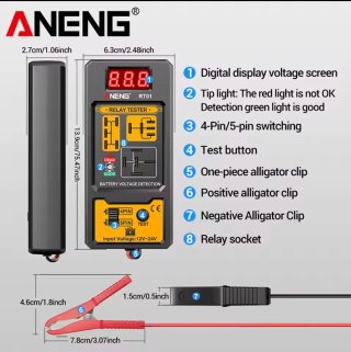 Comprobador de relés ANENG RT01