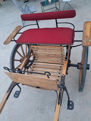 Carro para pony de madera