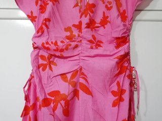 Vestido rosa floral Mango