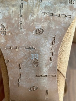 Botines beige con flecos