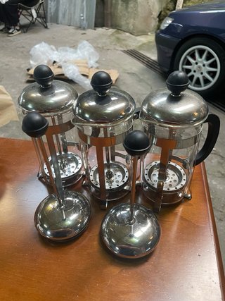 Juego de 3 cafeteras francesas
