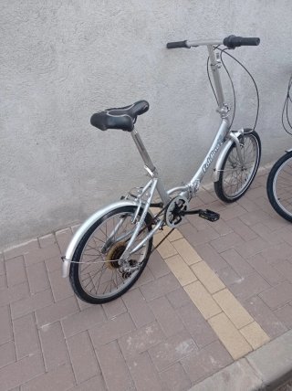 Bicicleta Plegable Plata