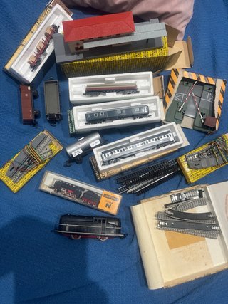Lote trenes y vías escala N