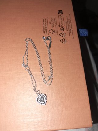Collar Pandora Corazón Plata
