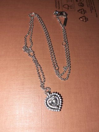 Collar Pandora Corazón Plata