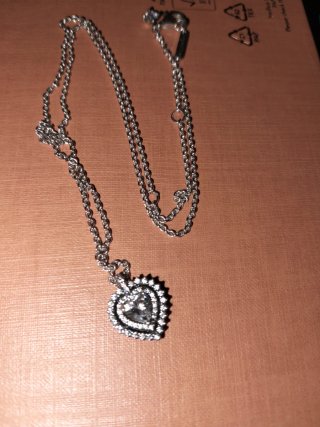 Collar Pandora Corazón Plata