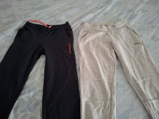 Pantalones Puma y Johnsmith Negro/Gris