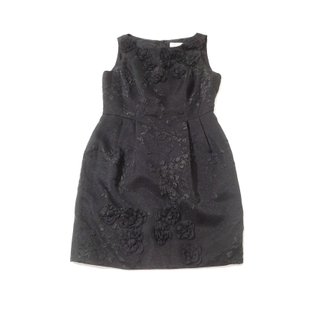 Carmen Marc Valvo  Mini vestido cóctel negro M