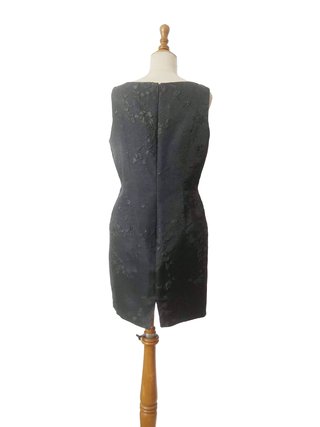 Carmen Marc Valvo  Mini vestido cóctel negro M
