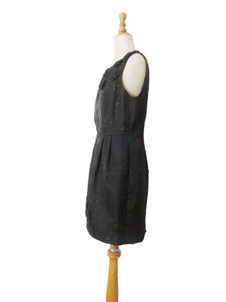 Carmen Marc Valvo  Mini vestido cóctel negro M
