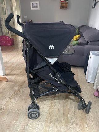 Carro gemelar MacLaren negro