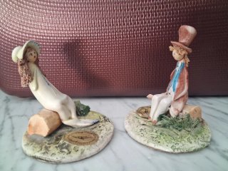 Pareja Porcelana Lino Zampiva