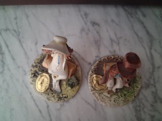 Pareja Porcelana Lino Zampiva