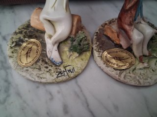 Pareja Porcelana Lino Zampiva