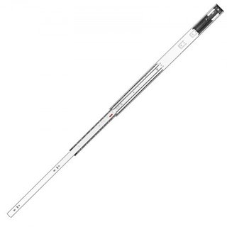 10 Pares de Rieles de Cajón de 609.6mm, Rieles de Montaje Lateral, Pista de Acero de Extensión Completa de Alta Resistencia, Guías de Cierre Suave y Silenciosas para Gabinetes de Cocina con Rodami...