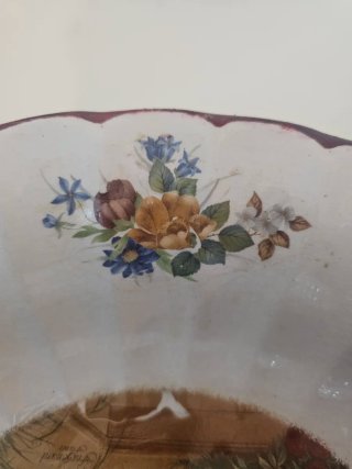 Plato muy grande antiguo Mariano Pola,  1890-1912