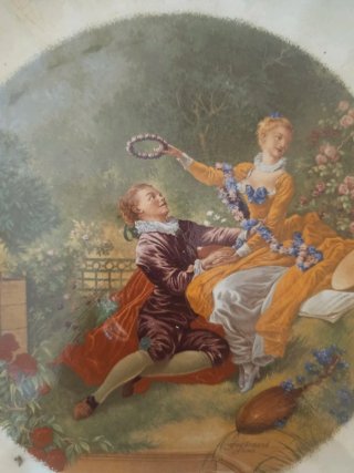 Plato muy grande antiguo Mariano Pola,  1890-1912