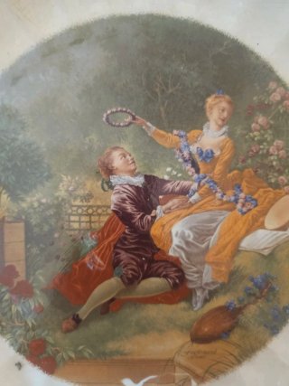 Plato muy grande antiguo Mariano Pola,  1890-1912