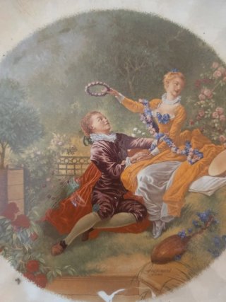 Plato muy grande antiguo Mariano Pola,  1890-1912