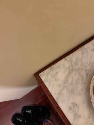 Mueble recibidor madera y mármol