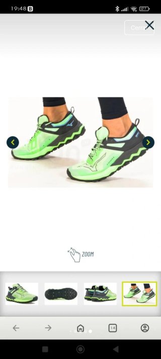 Zapatillas Mizuno Trail Running Verde/Negro