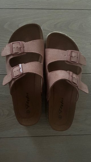 Sandalias plataforma rosa