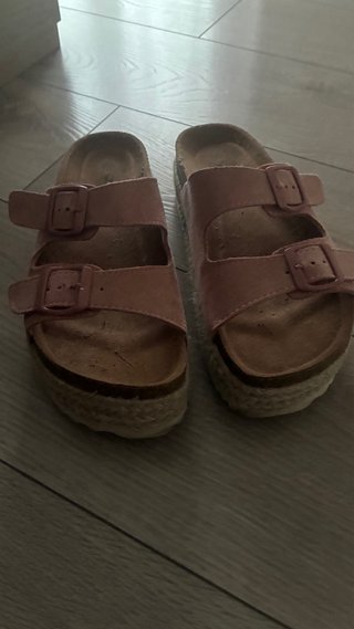 Sandalias plataforma rosa