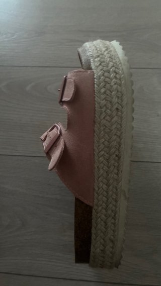 Sandalias plataforma rosa