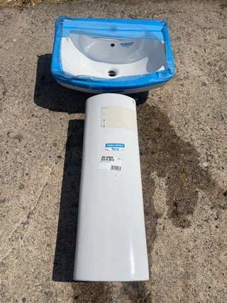 Lavabo Roca Dama Senso con pedestal – Nuevo