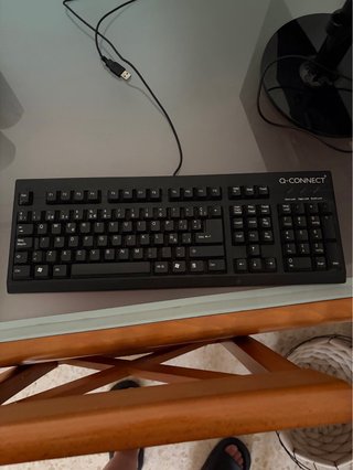 Teclado Q-CONNECT Negro USB