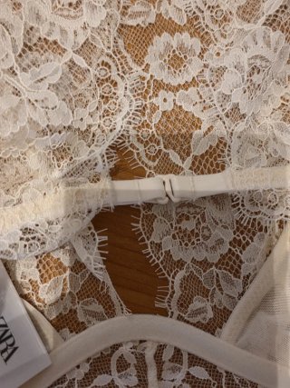 ##LAST## Body Zara Aro Renda Branco