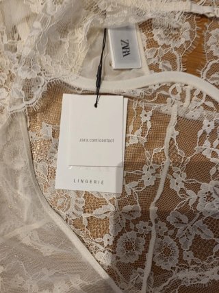 ##LAST## Body Zara Aro Renda Branco