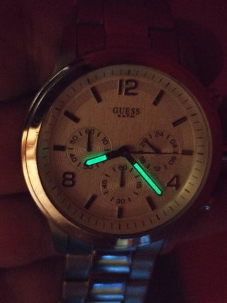Orologio Guess Crono Argento Bianco