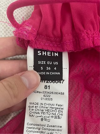 Top Shein Rosa Halter