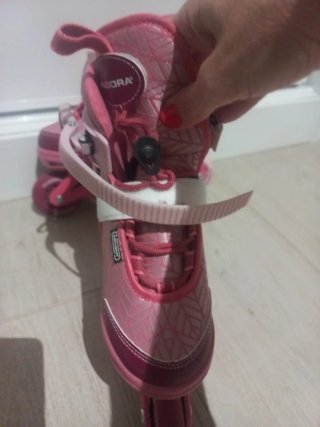 Patines Hudora Niña Talla 33-38 Rosa