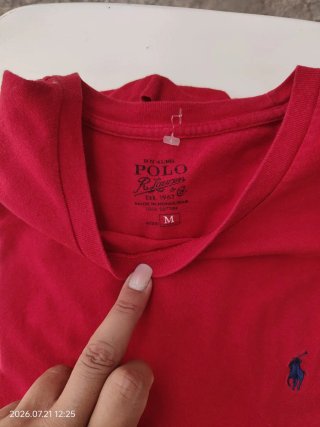 Maglietta Polo Ralph Lauren Rossa Taglia L