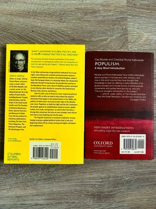 Pack 2 Libros Política Populism Judis + Mudde