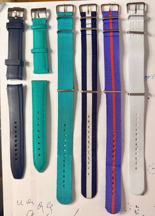 Lote 6 correas de reloj 18 mm
