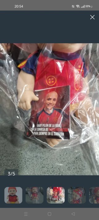 Muñeco Bebe Pelon La Roja España (2a Edicion)