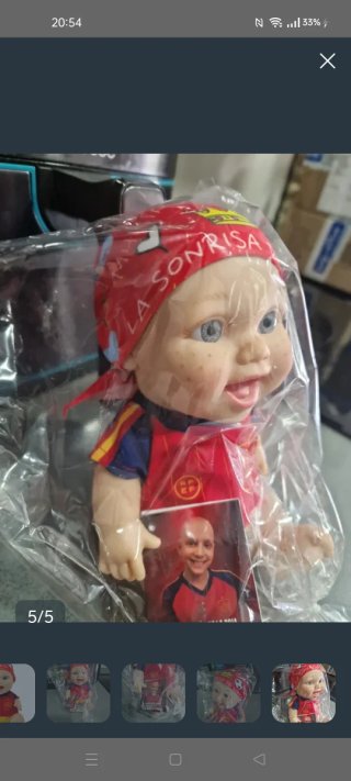 Muñeco Bebe Pelon La Roja España (2a Edicion)