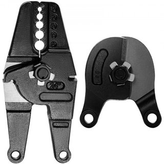 Herramienta de Swager de Banco 24" Herramienta de Swaging de Cable de Acero con Cabezal de Cortador de Pernos Crimpador de Banco 1/16"-3/16" Manguitos de Aluminio/Cobre Crimpador de Acero Aleado p...