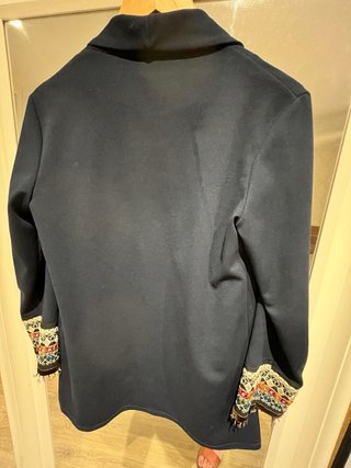 Chaqueta Kimod Azul con Bordado