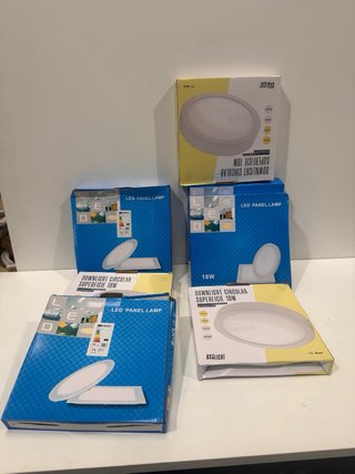 7 Paneles LED Cuadrados y Circulares