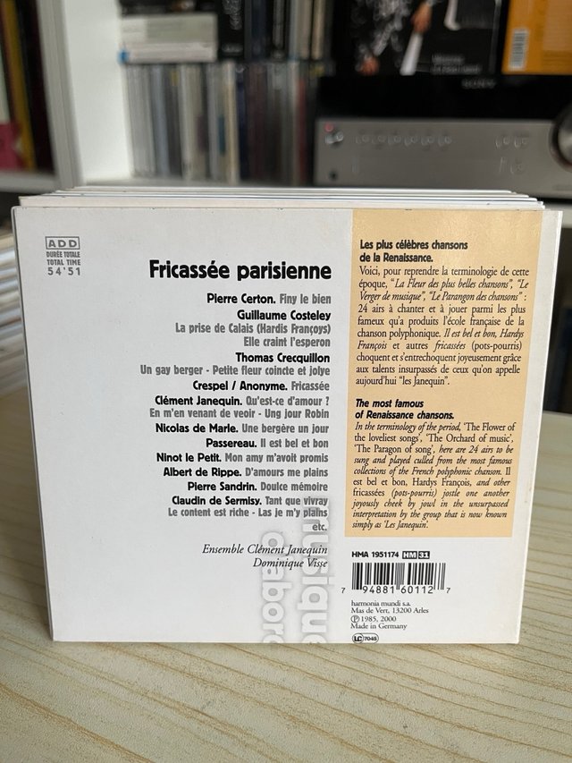 Lote 18 CDs Música Clásica Harmonia Mundi