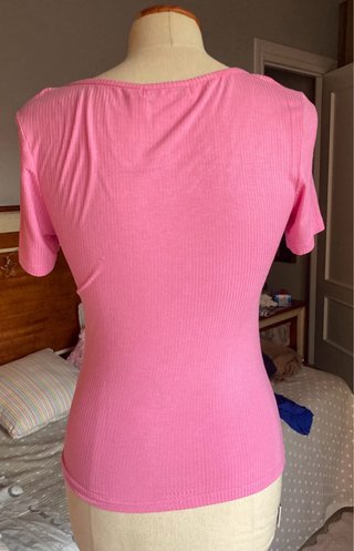 Camiseta Lylu rosa fruncida