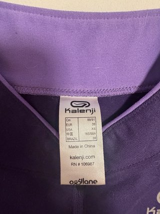 Camiseta polar running Kalenji morada chica