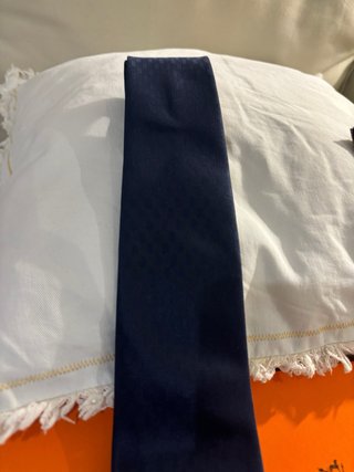 Corbata Hermes Azul Marino con Candado