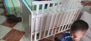 Cuna madera blanca 120x60